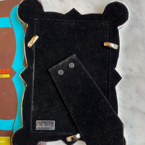 Jonathan Adler French Curve green enamel and polished nickel picture frame - Picture 7 of 15